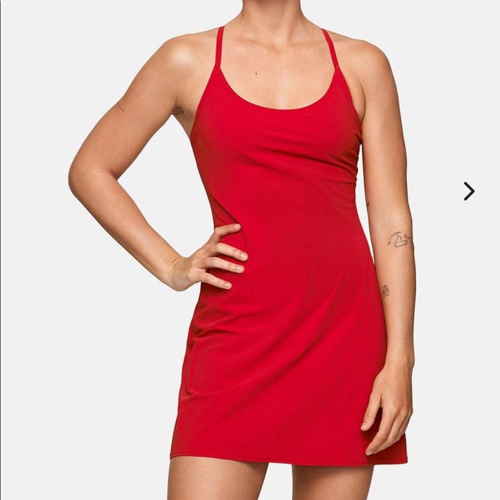 Outdoor Voices Red Exercise Dress Small